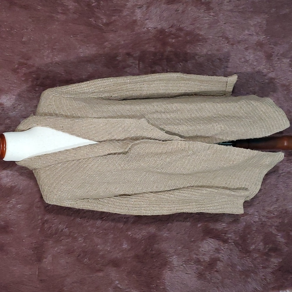 Abercrombie & Fitch Tan Open Cardigan